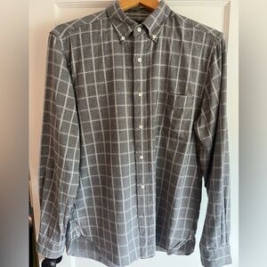Beams Plus Beams+ Flannel L/S Shirt in Grey L